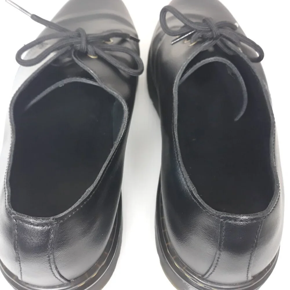 Dr. Martens Men's Zavala Lo Black Leather Lace-Up Oxfords 13M